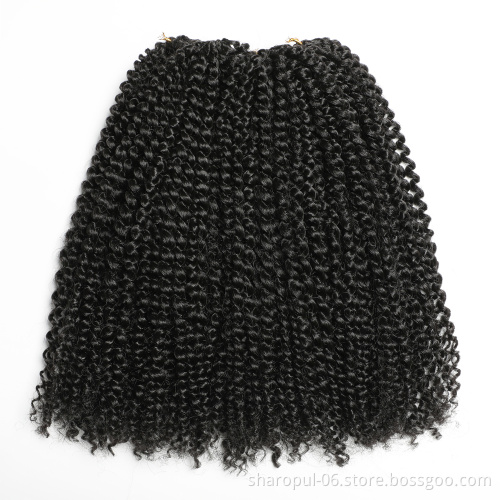 Kinky twist hair afro curly crochet braid hair